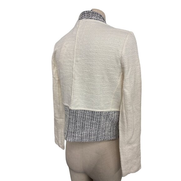 Dolan Left Coast Collection Textured Knit Open Cardigan Jacket XS Neutral Tones - Picture 8 of 14